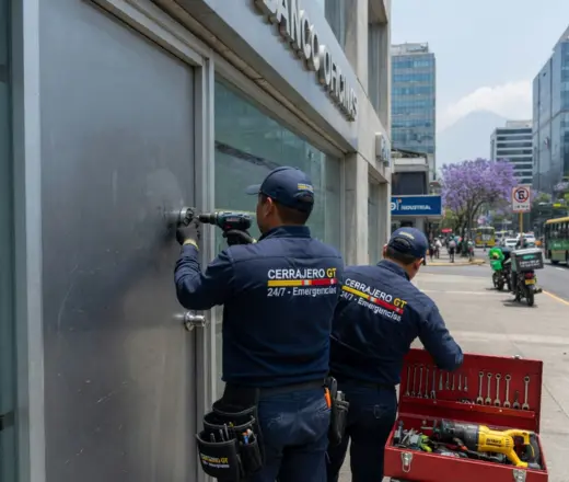 Equipo de cerrajeros profesionales en Ciudad de Guatemala